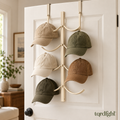 tqrdfghl™ Ivory Over-the-Door Curved Hat Rack — Main view