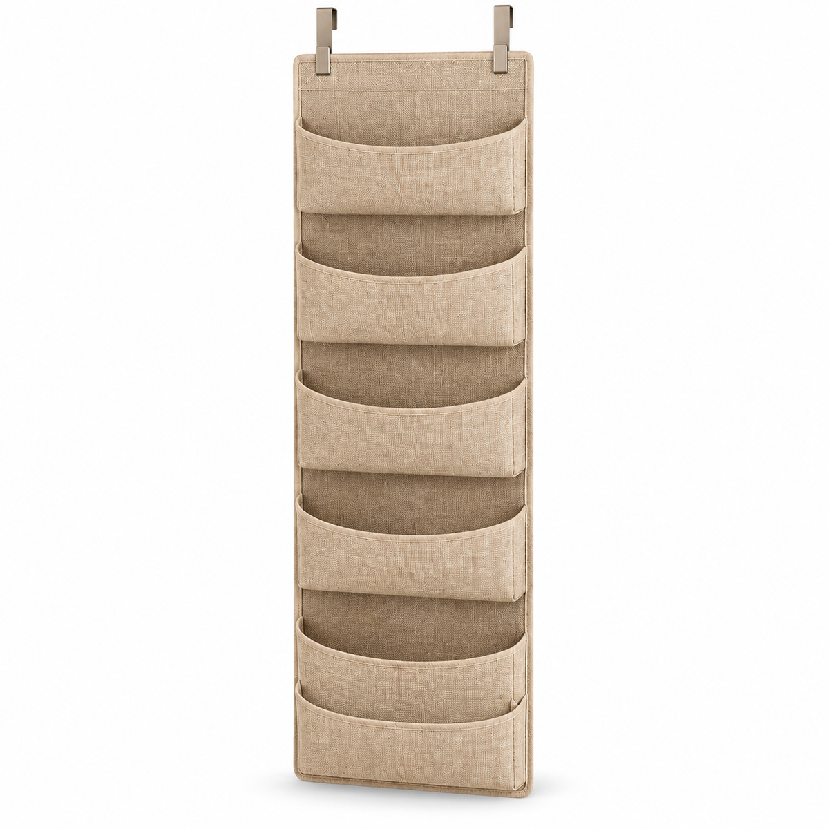 tqrdfghl™ Six-Pocket Fabric Door Hat Organizer — White background