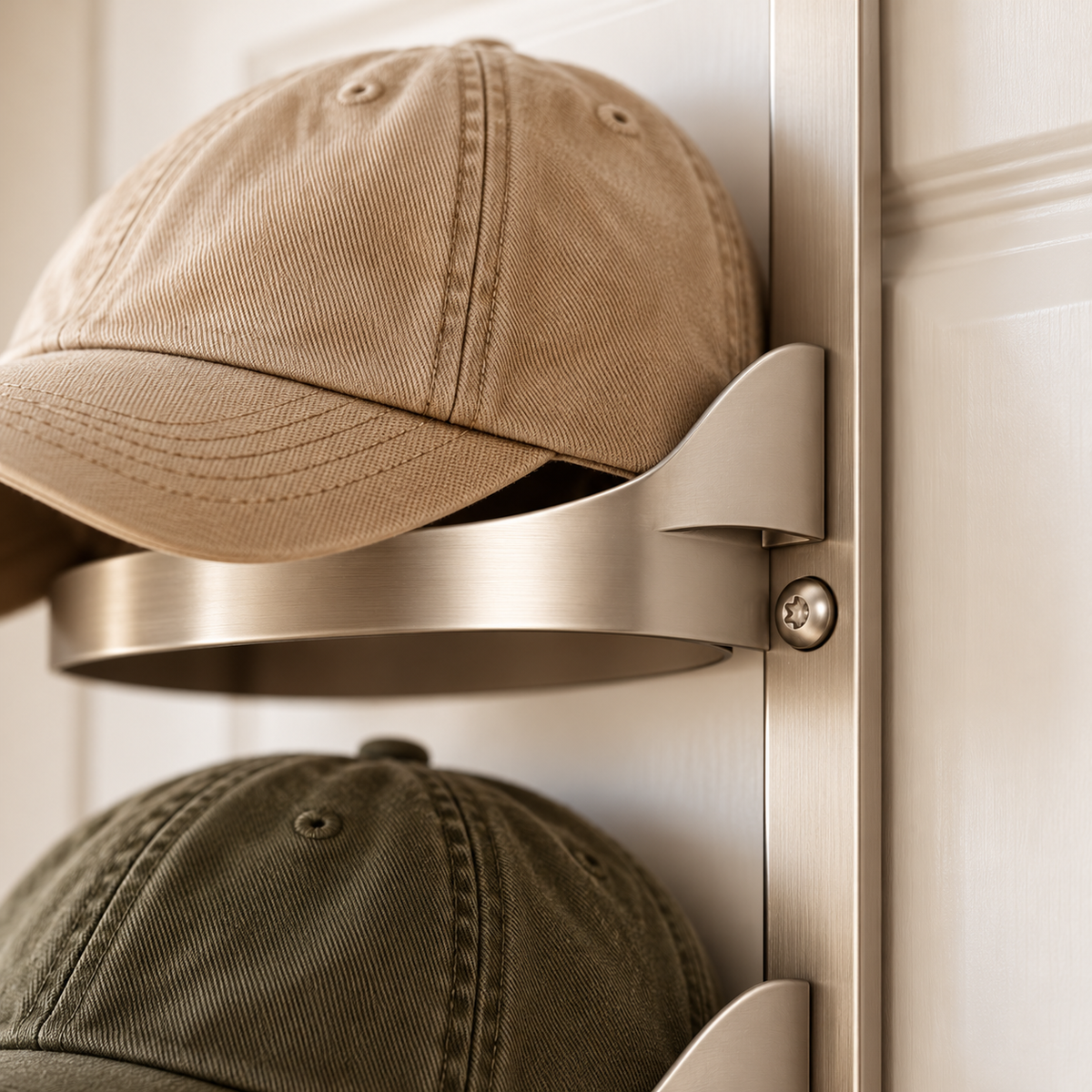 tqrdfghl™ Six-Tier Metal Over-the-Door Cap Rack — Product detail