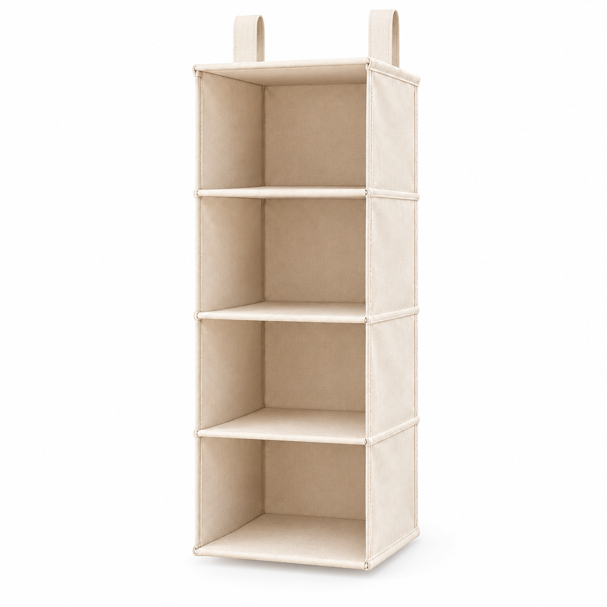 tqrdfghl™ Four-Shelf Hanging Hat Organizer — White background